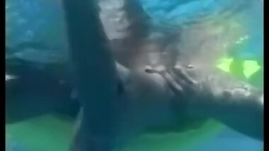 Young lesbians in bikini have sex