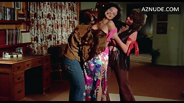 N. Riddell in 1974 movie in floral blue panties