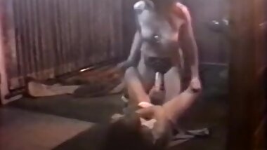 Horny lesbian lick and strapon sex