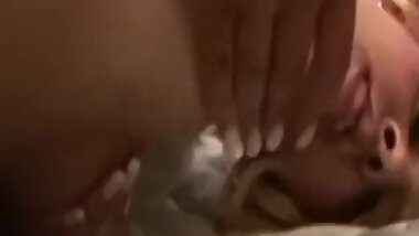 Black amateur doggystyled after oral