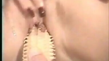 Lady enjoying to get fucked with huge spiky dildo