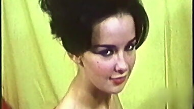 TOO MUCH - vintage leggy brunette striptease 60s